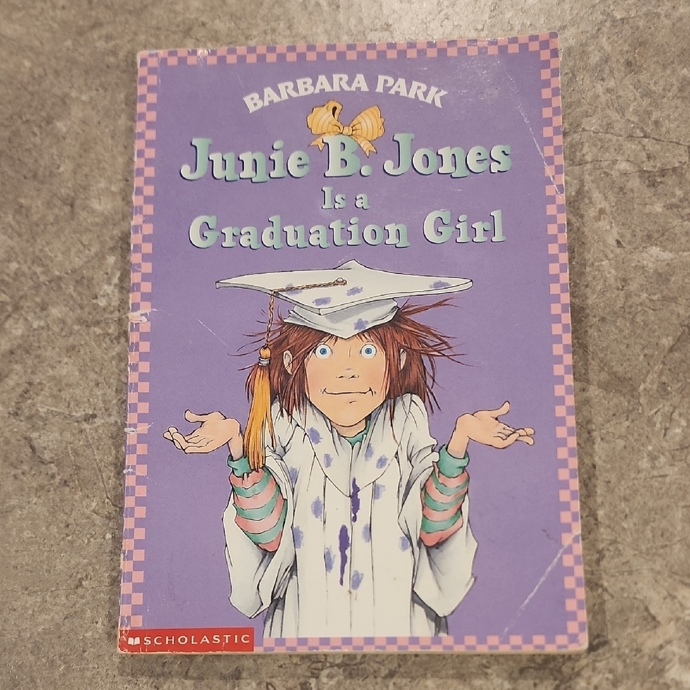Scholastic Junie B. Jones Graduation Girl Book - Purple and White